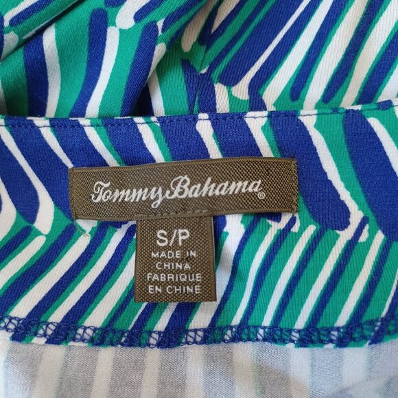 Tommy Bahama Wrap Dress Surplice Style Colorful Geometric Stripe Womens Small - Picture 5 of 12